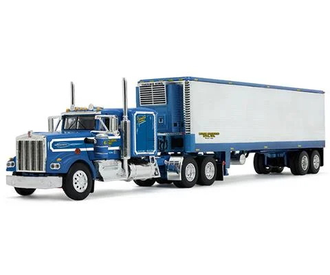 Western Distributing - Kenworth W900A with 60 Flat Top Sleeper with 40 Vintage Trailer with Reefer - Legacy Series #2