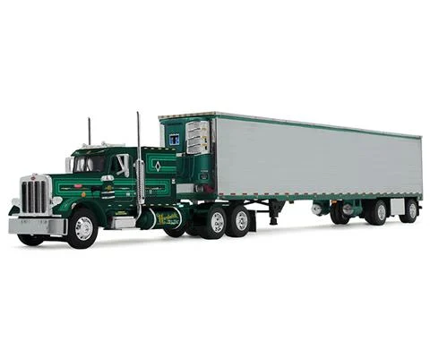 Hardwick Motor Freight - Peterbilt Model 359 with 60 Vintage Sleeper and 53 Utility Trailer with Reefer - Big Rig