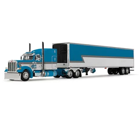 Peterbilt Model 379 with 63 Mid-Roof Sleeper and 53 Utility Trailer with Reefer - Big Rigs Series II #5