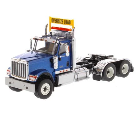 International HX520 Day Cab Tandem Tractor in Metallic Blue - Cab Only