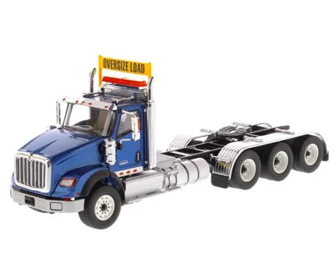 International HX620 Day Cab Tridem Tractor in Metallic Blue - Cab Only