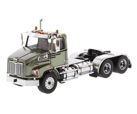Western Star 4700 SF Tandem Day Cab in Metallic Olive Green - DIECAST MASTERS