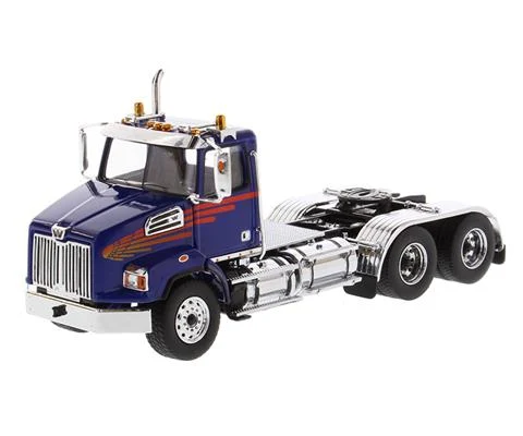 Western Star 4700 SF Tandem Day Cab in Blue - DIECAST MASTERS
