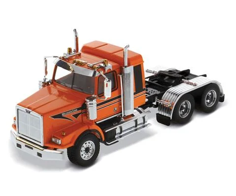 Western Star 4900 SB Sleeper Tandem Tractor Cab in Metallic Orange with Black Stripes - Cab Only