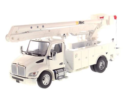 Kenworth T380 Service Truck with Altec AA55 Aerial in White - DIECAST MASTERS