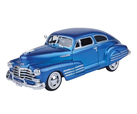 1948 Chevrolet Aerosedan Fleetline in Metallic Blue - MOTORMAX