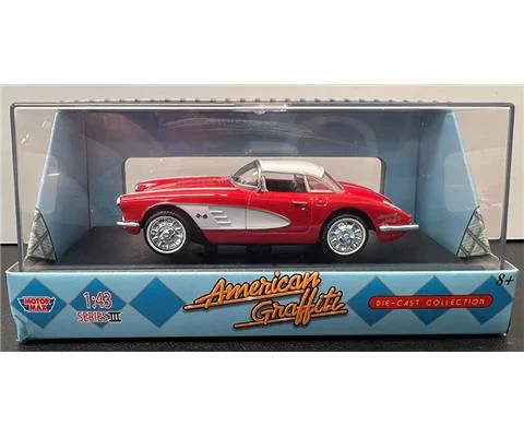1958 Corvette Coupe in Red and White - American Graffiti