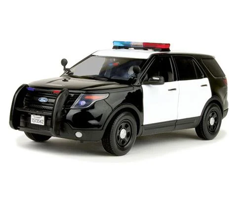 2015 Ford Police Interceptor Utility in Black and White - MOTORMAX