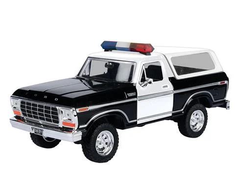 Police - 1978 Ford Bronco Hard Top in Black and White
