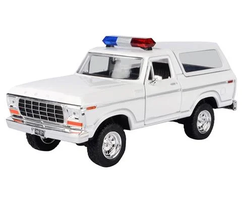 Police - 1978 Ford Bronco Hard Top in White