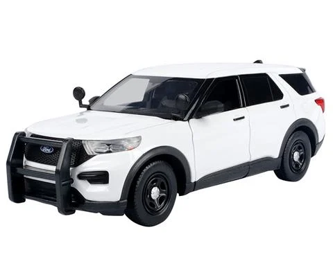 Police - 2022 Ford Police Interceptor Utility in White with Slick Top