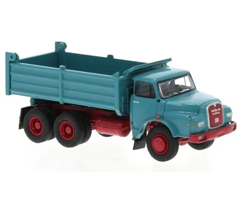 1972 MAN 26 280 DHAK Dump Truck in Turquoise and Red - BREKINA