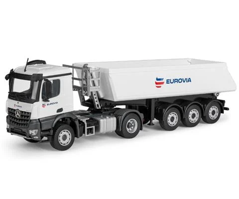 Eurovia - Mercedes-Benz Arocs with Schmitz-Cargobull Dump Trailer in White