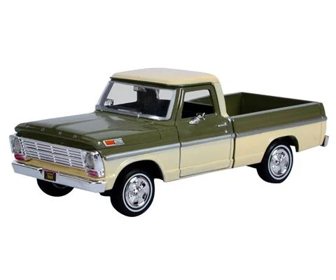 1969 Ford F-100 Pickup in Olive Green and Cream