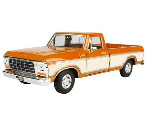 1979 Ford F-150 Custom Pickup in Orange and White