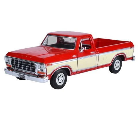 1979 Ford F-150 Custom Pickup in Red and Cream