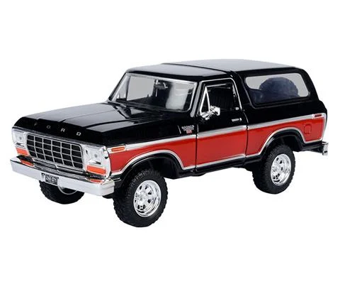 1978 Ford Bronco Hard Top in Black and Red - MOTORMAX