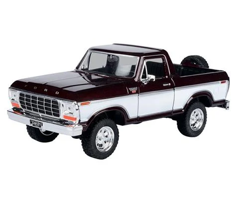1978 Ford Bronco Open Top in Burgundy and White - MOTORMAX