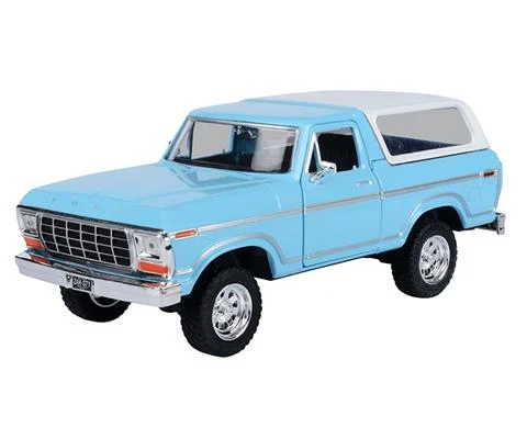 1978 Ford Bronco Hard Top in Light Blue - MOTORMAX