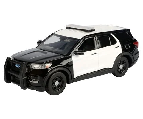 2022 Ford Police Interceptor Utility in Black and White - MOTORMAX