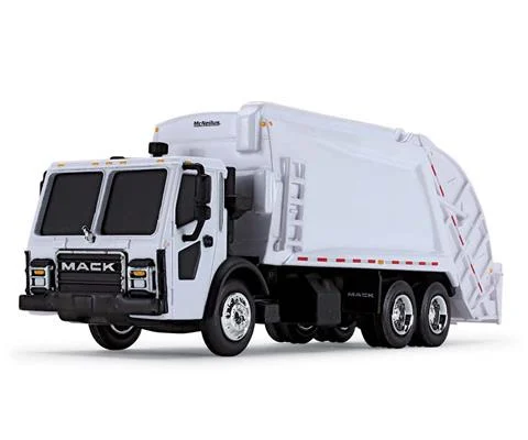 Mack LR Refuse Truck with McNeilus Meridian Rear Loader in White - FIRST GEAR