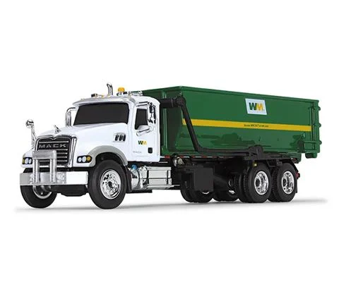 Waste Management - Mack Granite MP with Tub-Style Roll-Off Container