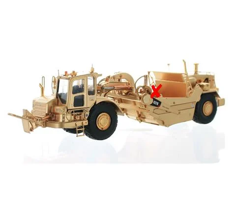 Caterpillar 627K Wheeled Scraper with Gold Chrome Finish - TONKIN