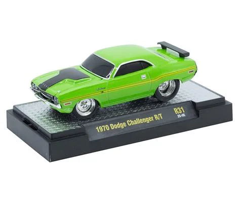 1970 Dodge Challenger R/T in Green with Black Accents - M2MACHINES