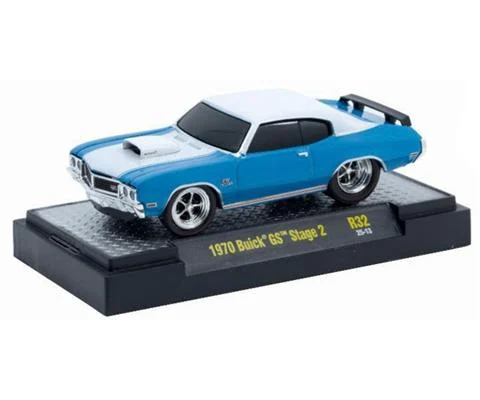 1970 Buick GS Stage 2 in Blue and White - M2MACHINES
