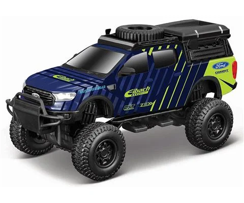 R/C 2019 Ford Ranger Pickup in Blue - Mini Metal Off-Road - Remote Control