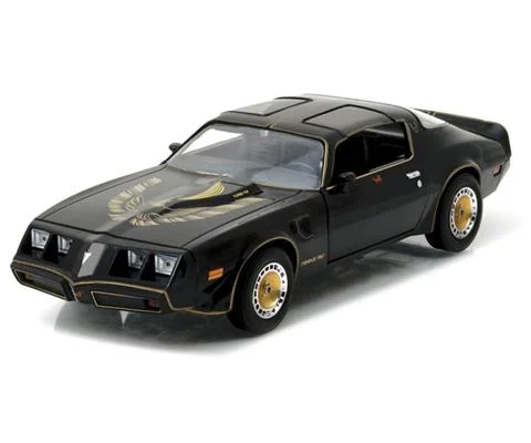 1980 Pontiac Firebird Trans Am Turbo 4 9L in Starlight Black with Golden Eagle Hood - GREENLIGHT