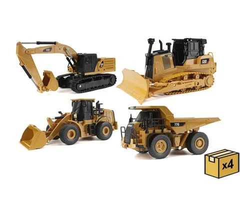 Caterpillar Diecast Earth Movers 16-Piece Factory Sealed CASE