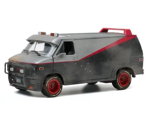 1983 GMC Vandura Weathered Version with Bullet Holes - The A-Team 1983-87 TV Series