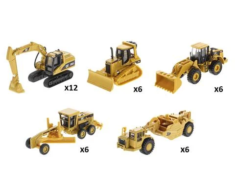 Caterpillar Diecast Construction Models - 36-Piece Master Case