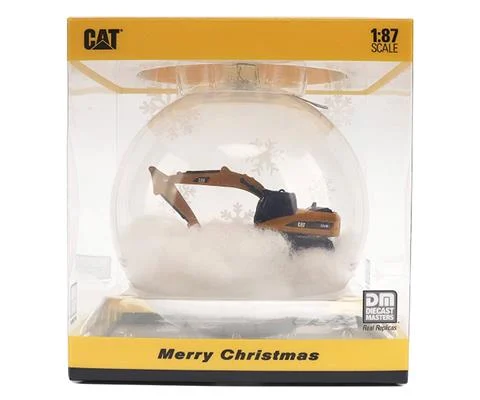Caterpillar 320F L Hydraulic Excavator in Christmas Ball Ornament - DIECAST MASTERS