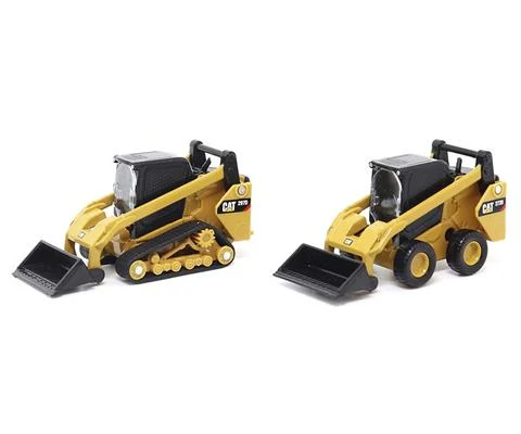 Caterpillar 272D2 Skid Steer Loader Caterpillar 297D2 Compact Track Loader Twin Pack - DIECAST MASTERS