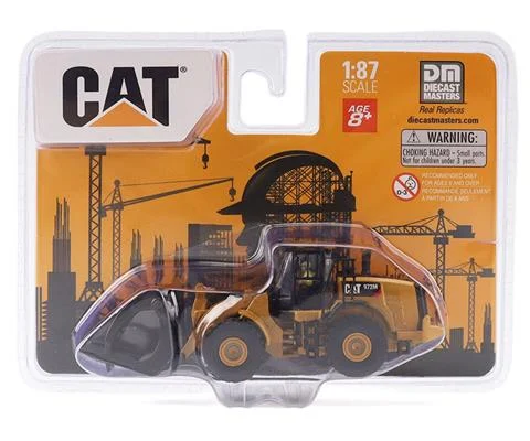 Caterpillar 950G Wheel Loader with Log Fork and Log Load - DIECAST MASTERS
