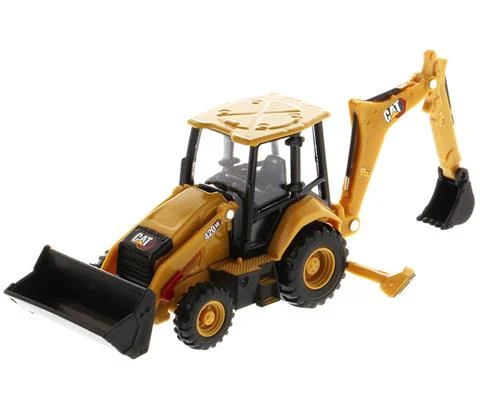 Caterpillar 420 Backhoe Loader with Interchangable Attachment - DIECAST MASTERS
