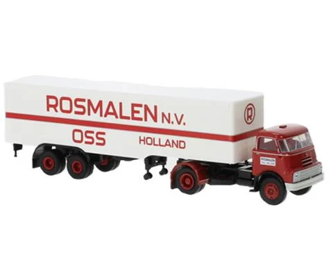 Rosmalen - 1957 DAF DO 2000 Box Wagon Truck in Red and White