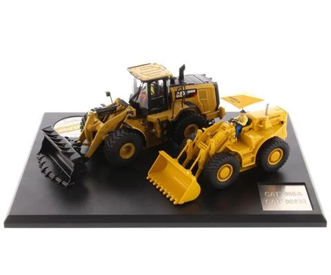 Caterpillar 966A Wheel Loader Circa 1960-1963 and Caterpillar 966M Wheel Loader Current