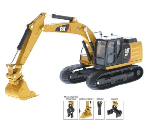 Caterpillar 320F L Hydraulic Excavator with 5 Work Tools - DIECAST MASTERS