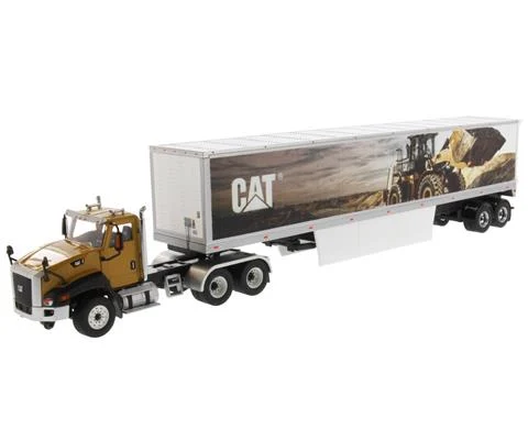 Caterpillar CT660 Day Cab with Caterpillar Mural Dry Van Trailer - Transport Series
