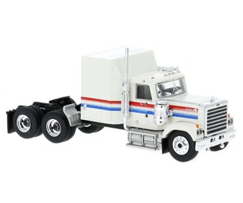 1980 Chevrolet Bison in White with Red and Blue Stripes - Cab Only