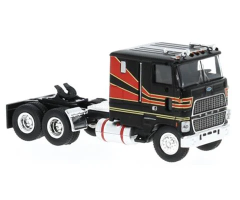 1978 Ford CTL 9000 Sleeper Cab in Black and Red - Cab Only