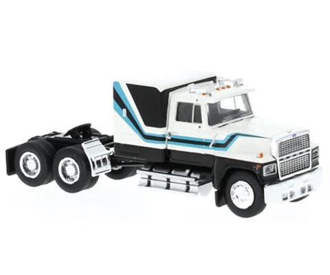 1978 Ford LTL 9000 Sleeper Cab in Black and White - Cab Only