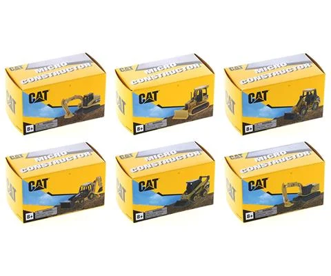 Caterpillar Micro-Constructor Series 6-Piece Set in Closed Box