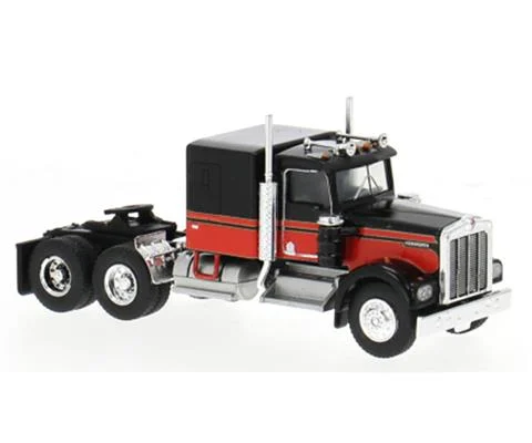 1977 Kenworth W 900 in Black and Red - Cab Only