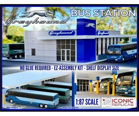 Greyhound Bus Station - E-Z Assembly Kit