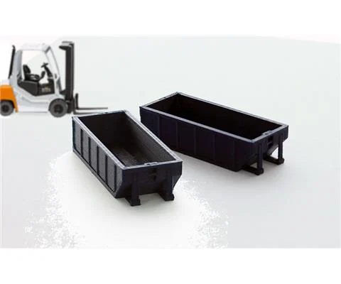 Rolloff Dumpster 15 yards - 2 pack dark blue