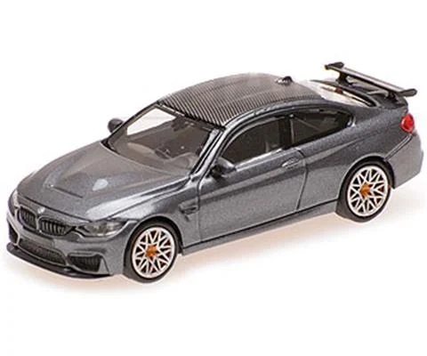 2016 BMW M4 GTS in Metallic Gray with Orange Wheels - MINICHAMPS